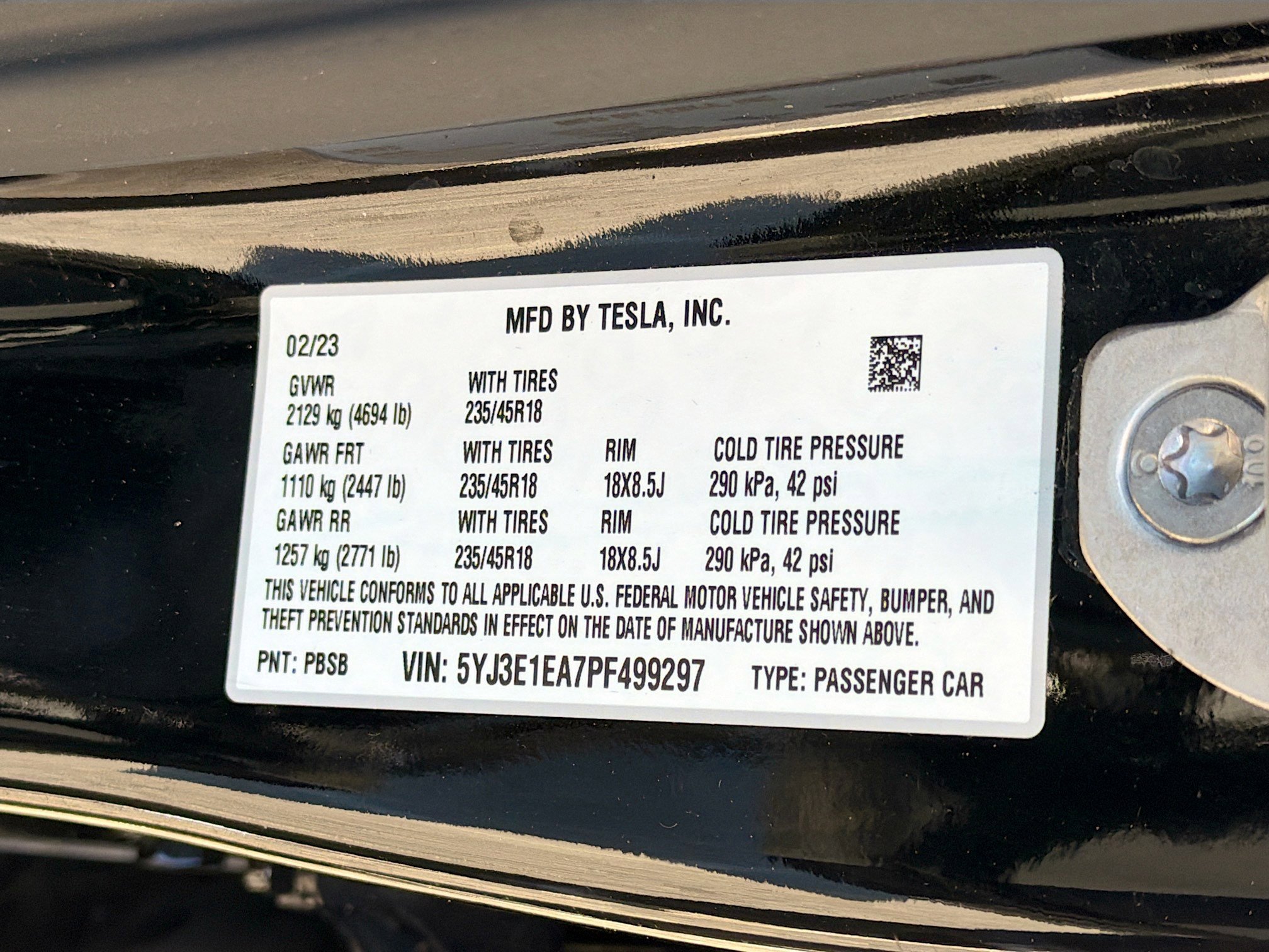 Used 2023 Tesla Model 3 Standard Range image 41