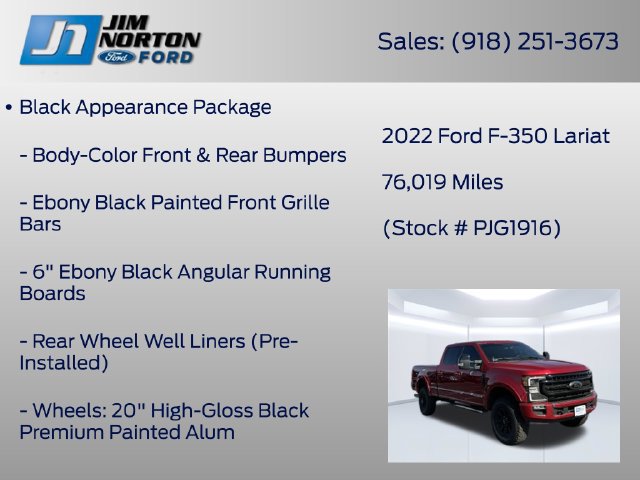 Used 2022 Ford F350 Lariat w/ Tremor Off-Road Package AWD/4WD image 11