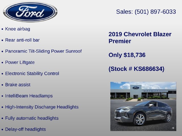 Used 2019 Chevrolet Blazer Premier w/ Sun and Wheels Package AWD/4WD image 36