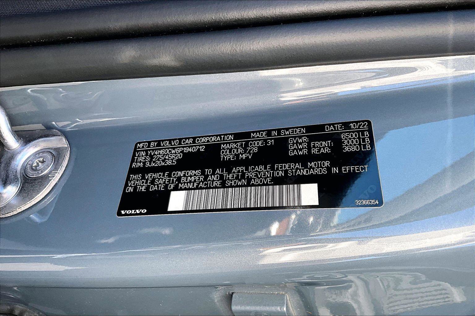 Used 2023 Volvo XC90 T8 Plus w/ Protection Package Premier image 33