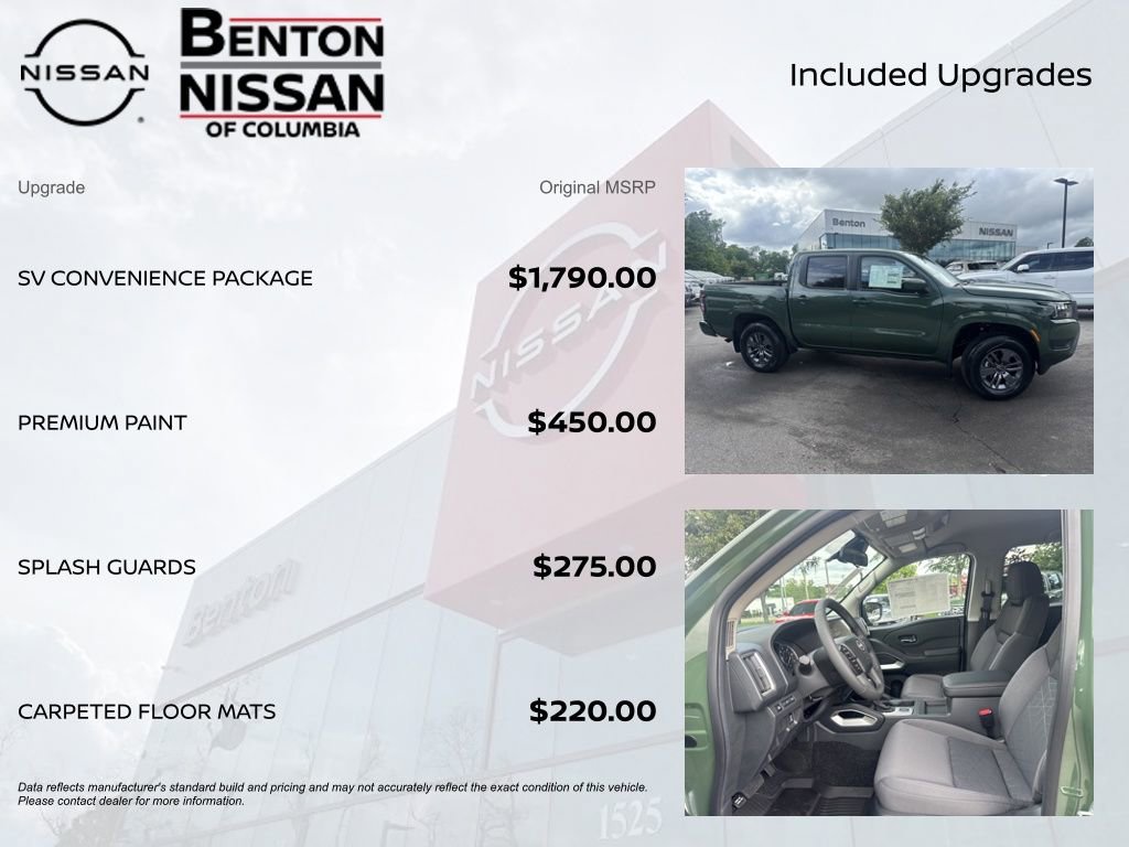New 2026 Nissan Frontier SV w/ SV Convenience Package AWD/4WD image 7