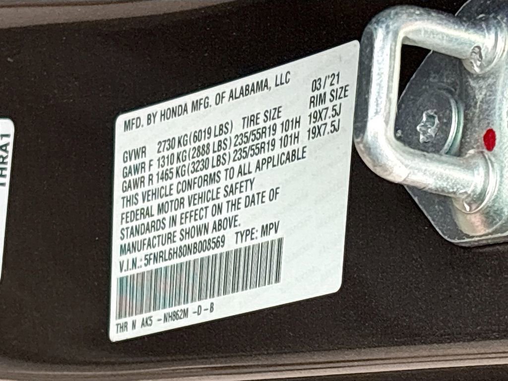 Used 2022 Honda Odyssey Touring image 35