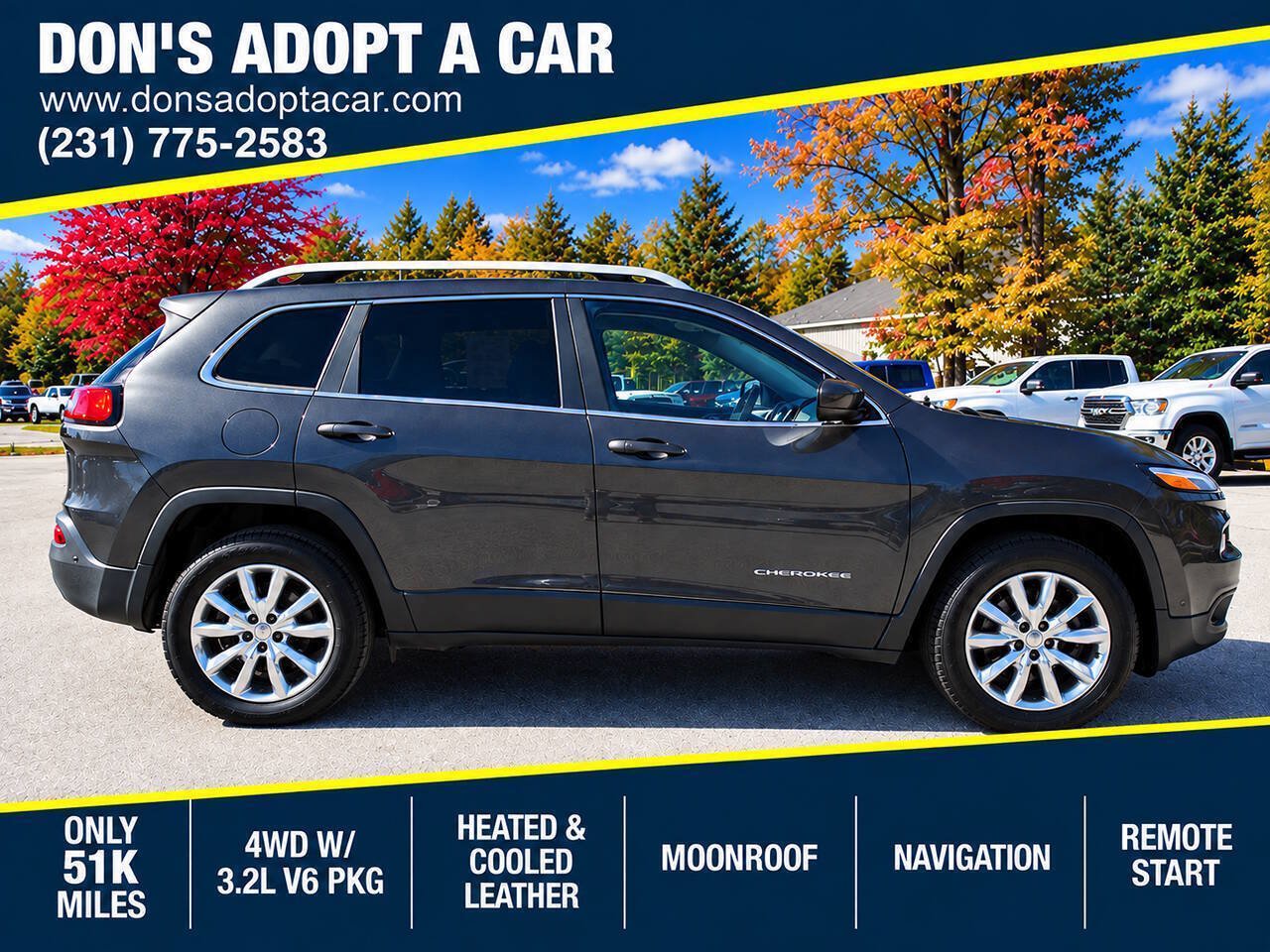 Used 2016 Jeep Cherokee 4WD Limited w/ Luxury Group w/ Luxury Group image 1