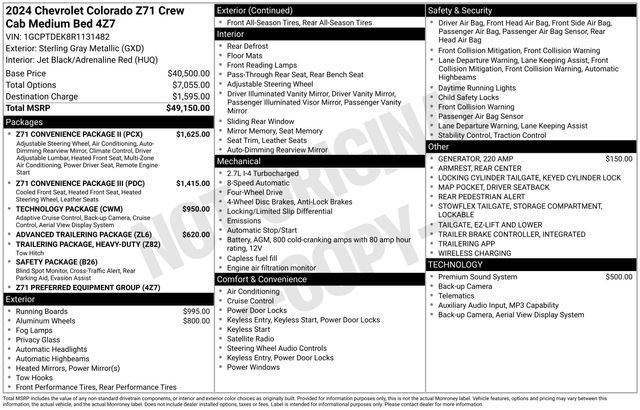 Used 2024 Chevrolet Colorado Z71 w/ Z71 Convenience Package 2 image 12