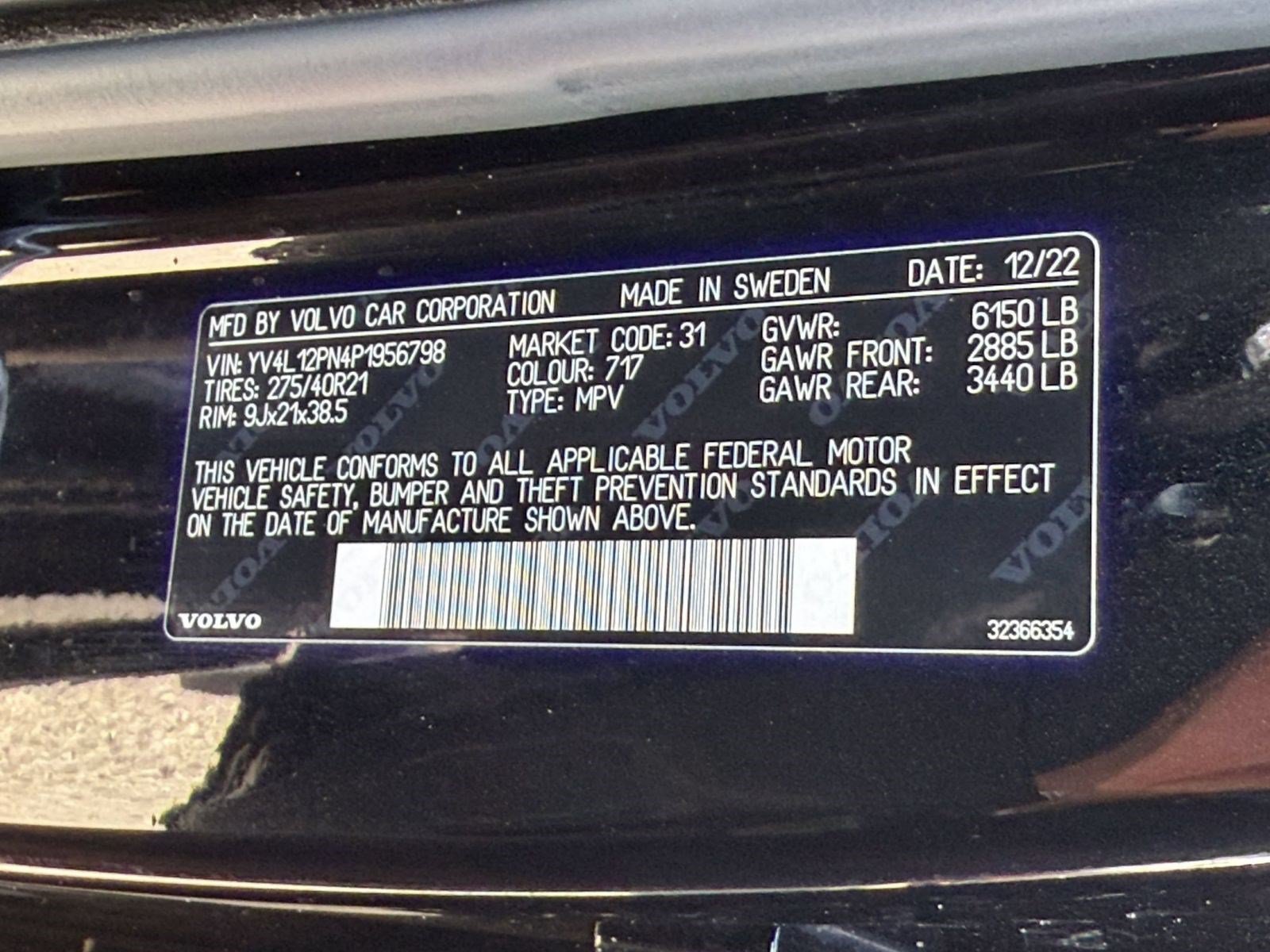 Certified 2023 Volvo XC90 B5 Plus w/ Protection Package Premier AWD/4WD image 25