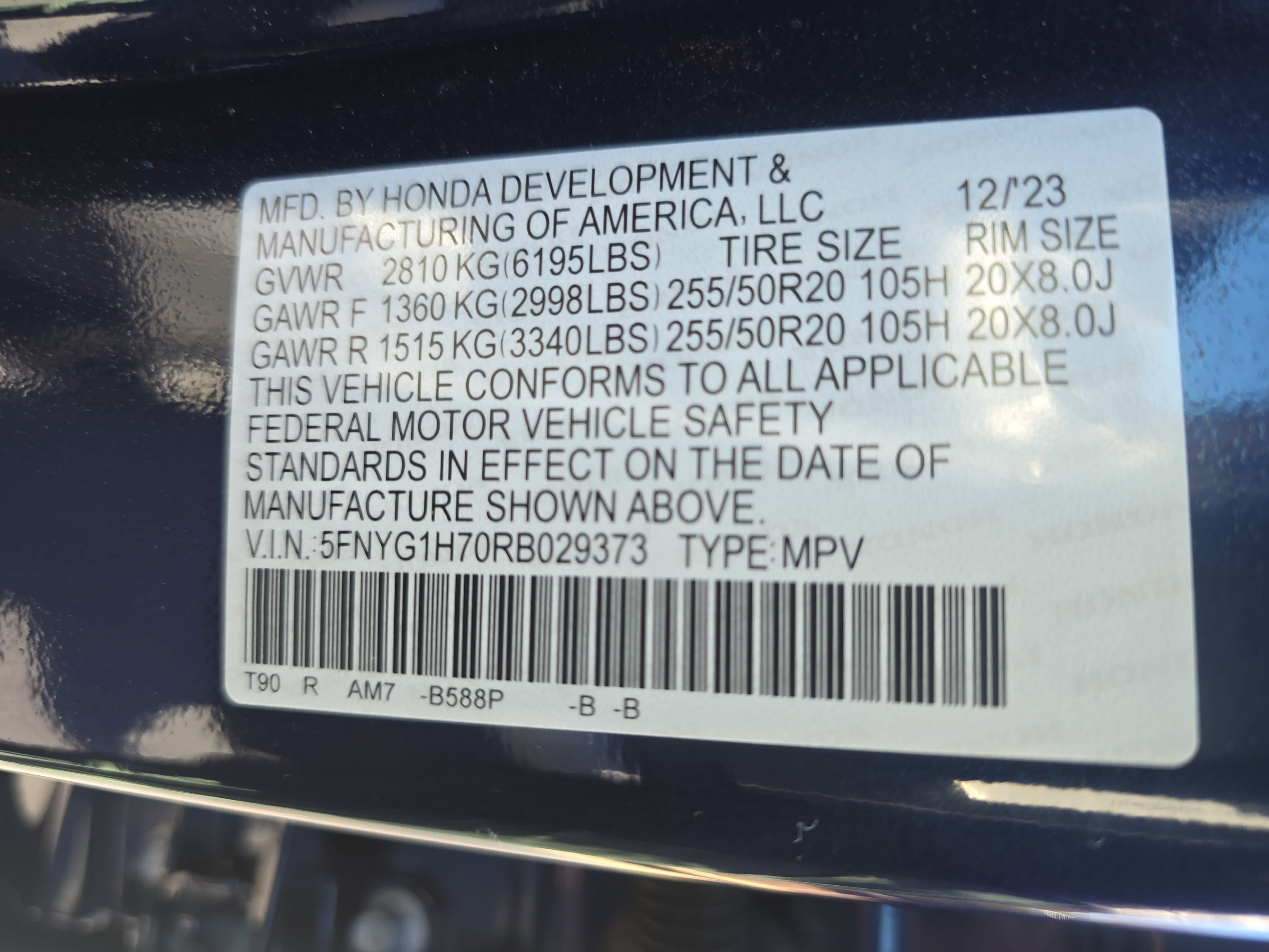 Certified 2024 Honda Pilot Touring image 36