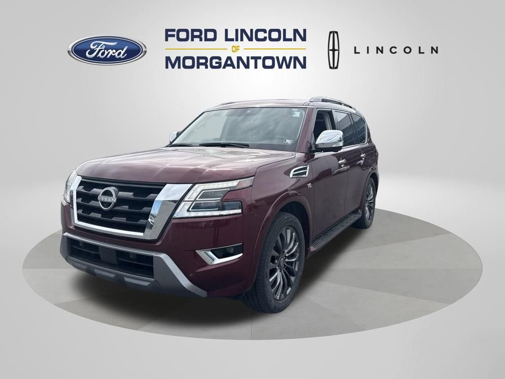 Used 2022 Nissan Armada Platinum w/ Captain's Chairs Package AWD/4WD image 2