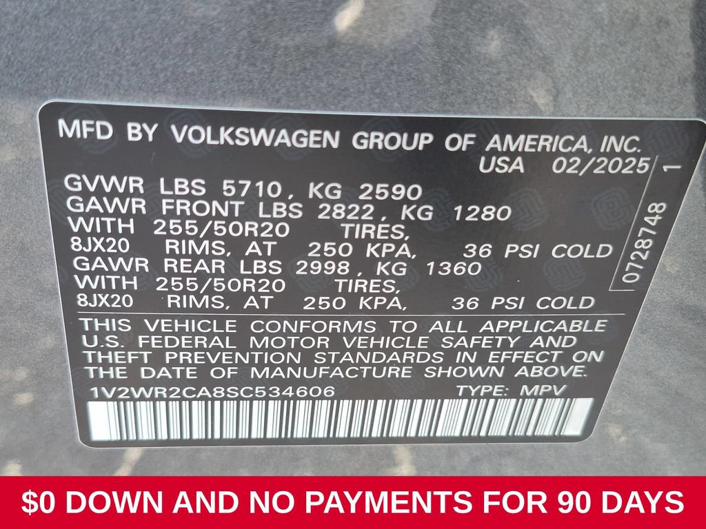 Used 2025 Volkswagen Atlas SE FWD image 36