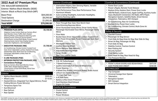 Used 2022 Audi A7 3.0T Premium Plus w/ Premium Plus image 6