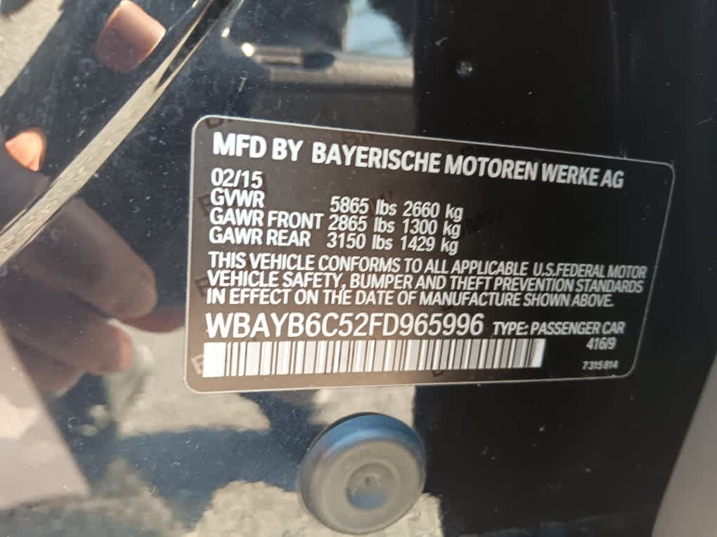 Used 2015 BMW 750i xDrive AWD/4WD image 29