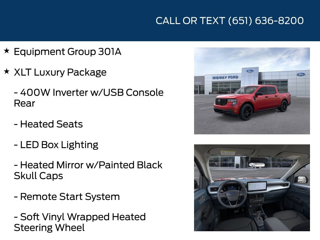 New 2025 Ford Maverick XLT w/ Equipment Group 301A AWD/4WD image 5