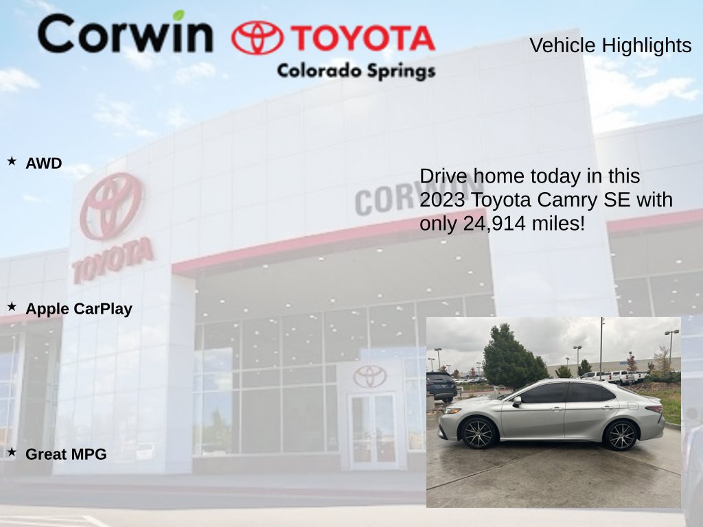 Used 2023 Toyota Camry SE AWD/4WD image 6