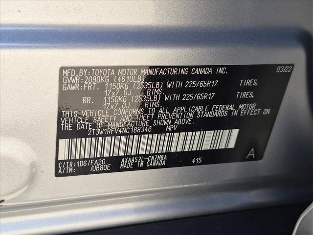 Used 2022 Toyota RAV4 XLE w/ Convenience Package FWD image 14
