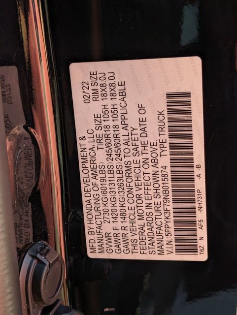 Used 2022 Honda Ridgeline RTL-E image 32