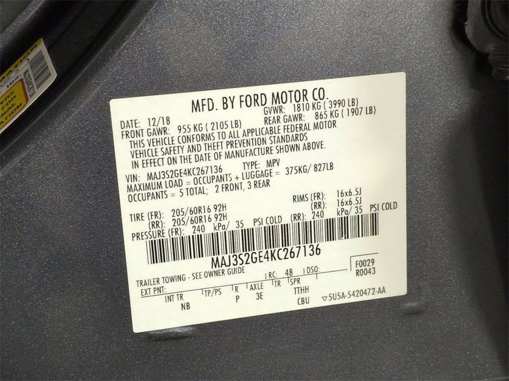 Used 2019 Ford EcoSport SE image 30