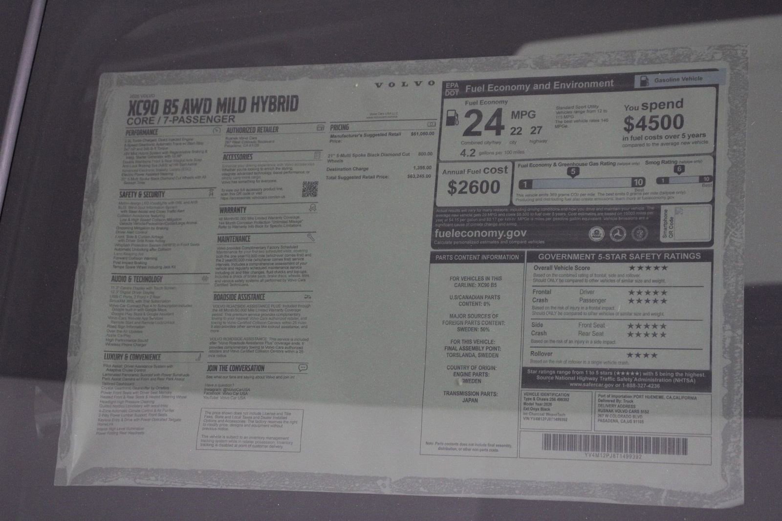 New 2026 Volvo XC90 B5 Core image 18