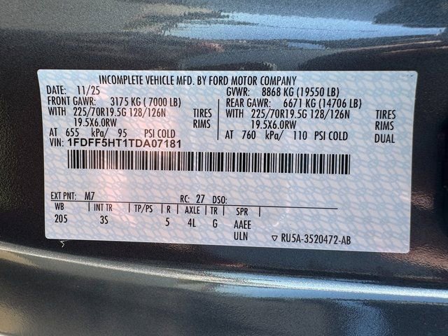 New 2026 Ford F550 4x4 Regular Cab Super Duty w/ XLT Value Package image 29