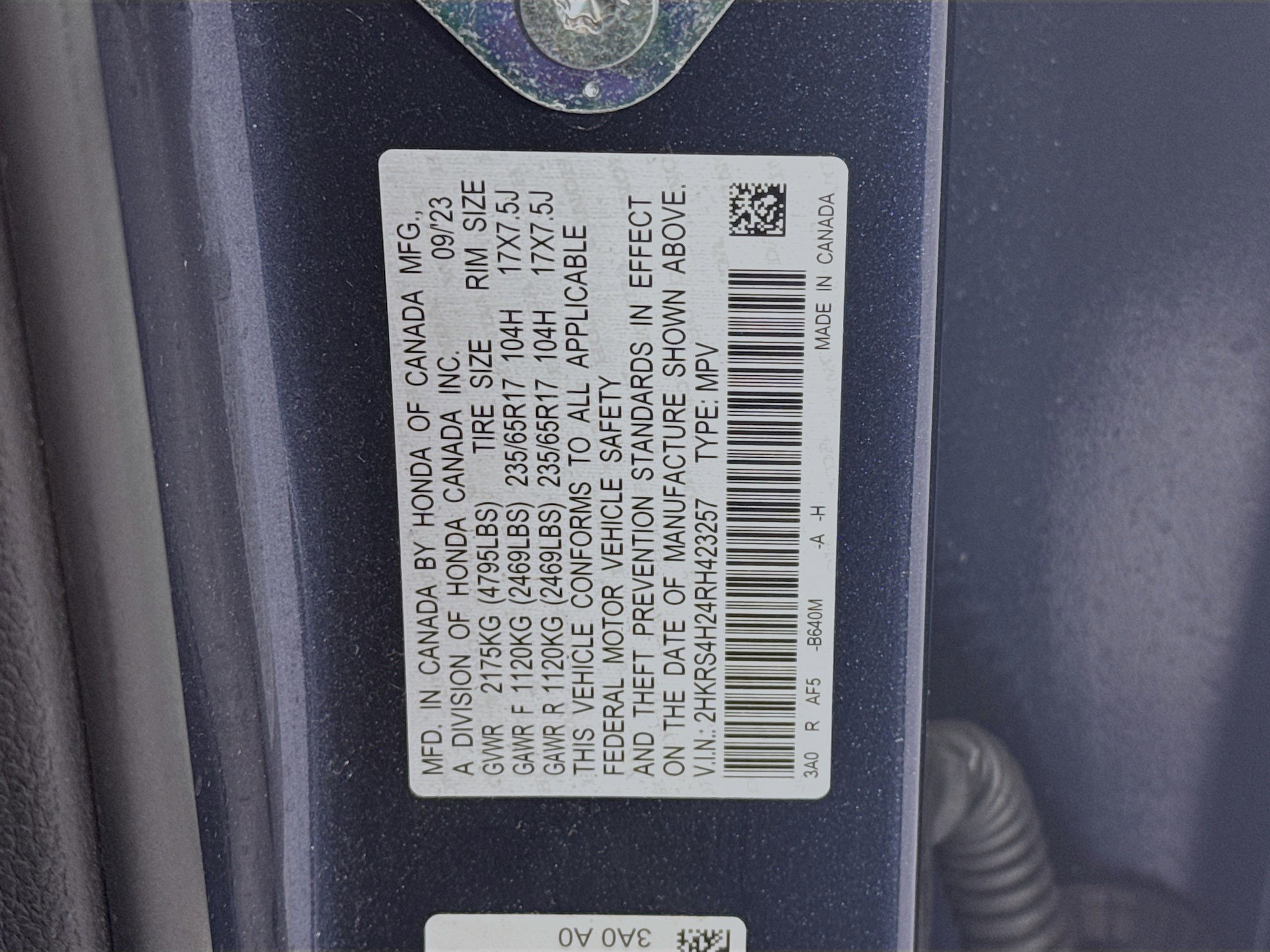 Certified 2024 Honda CR-V LX image 30