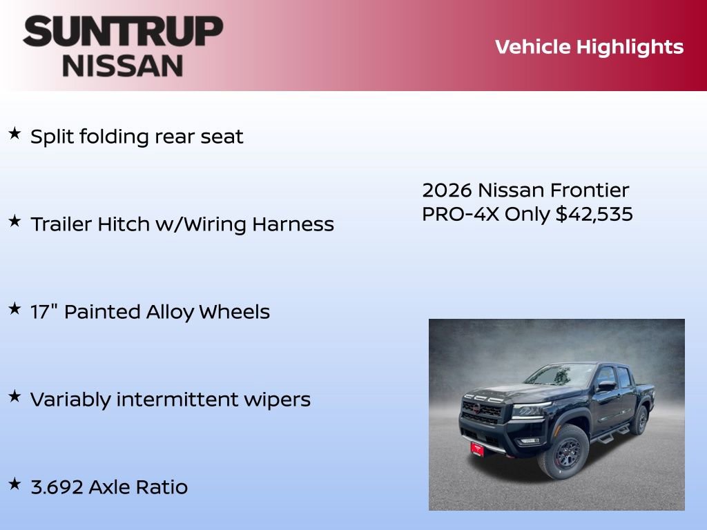 New 2026 Nissan Frontier PRO-4X image 40