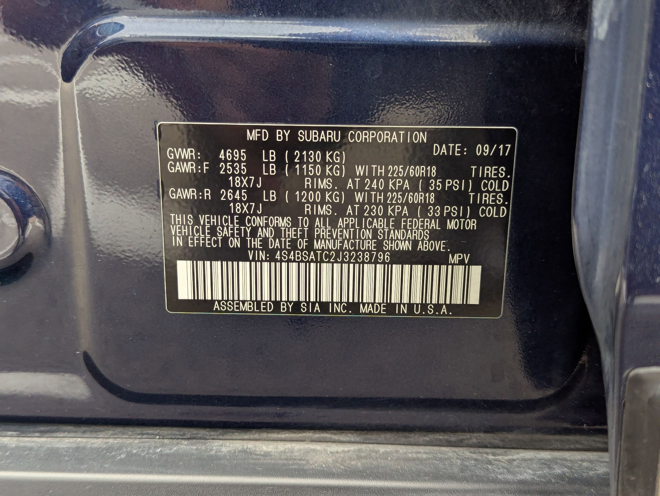 Used 2018 Subaru Outback 2.5i Touring w/ Popular Package #3 image 29