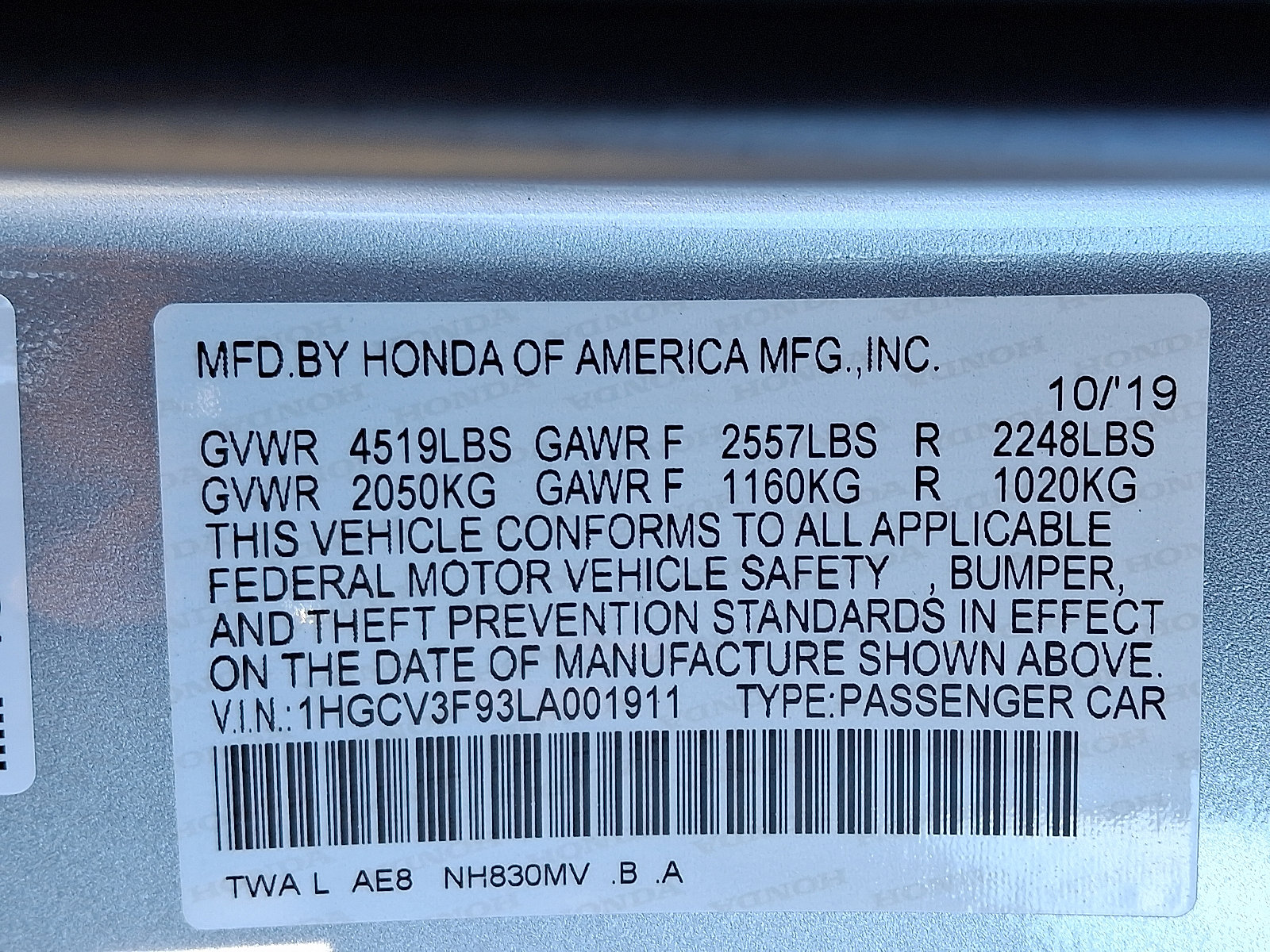 Used 2020 Honda Accord Touring image 25