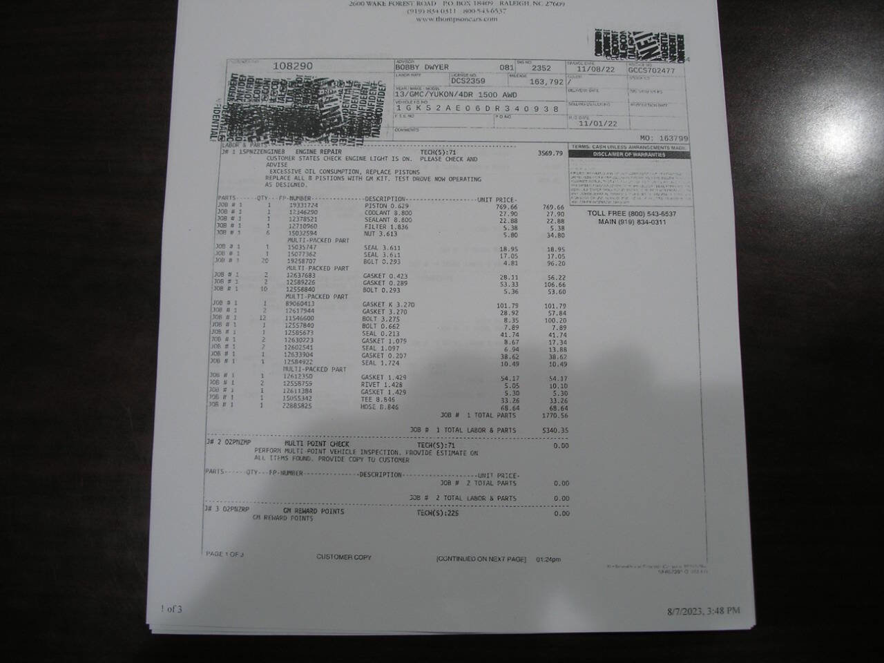 Used 2013 GMC Yukon SLE w/ Convenience Package image 14