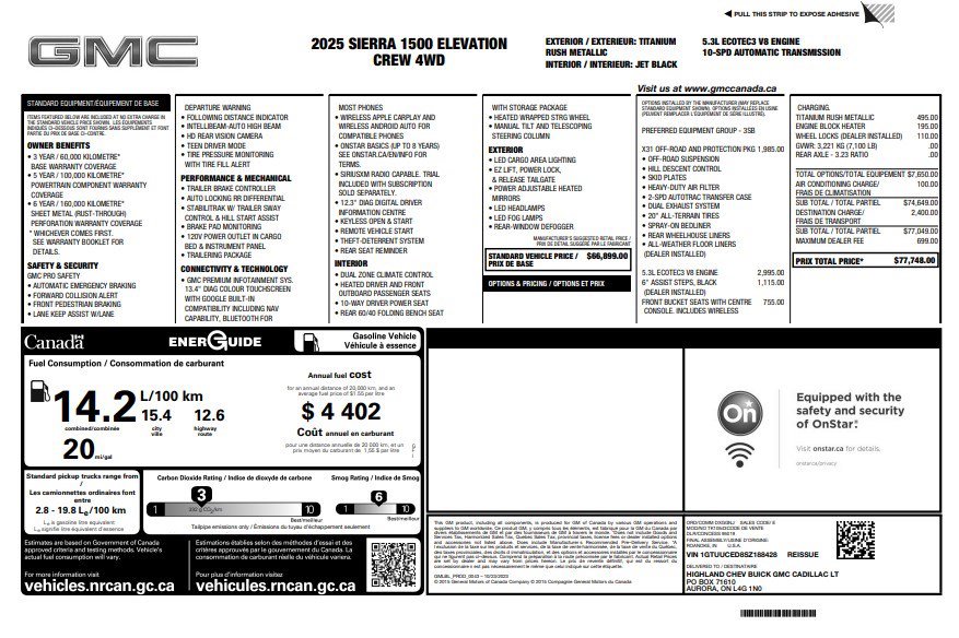 Certified 2025 GMC Sierra 1500 Elevation AWD/4WD image 35