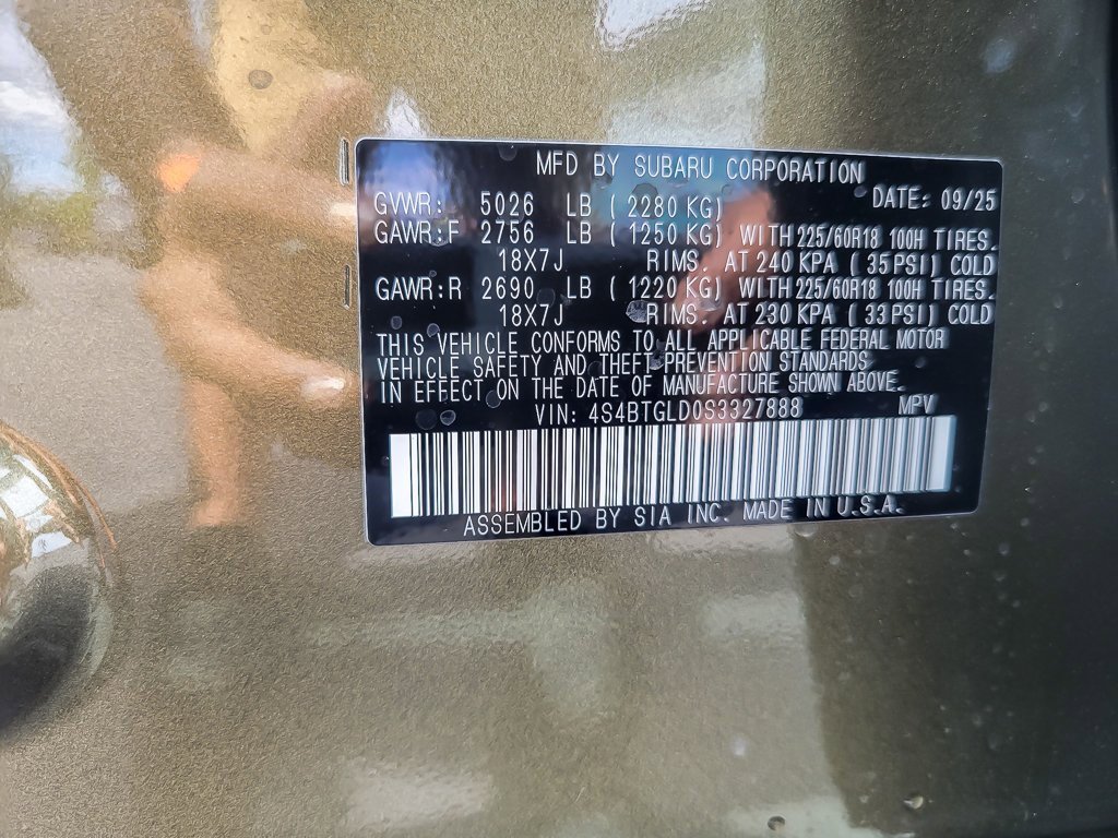 New 2025 Subaru Outback Onyx Edition XT image 18