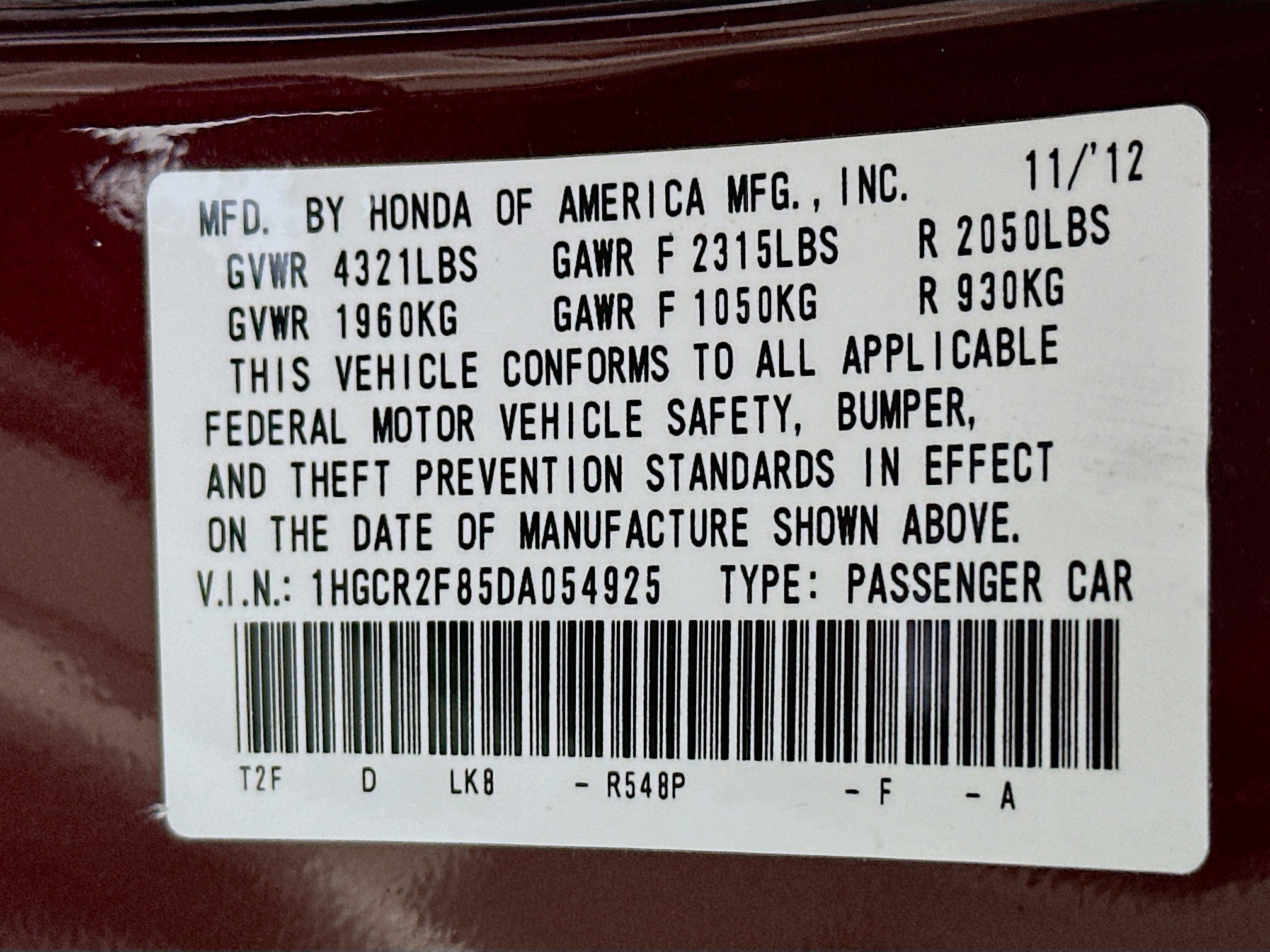 Used 2013 Honda Accord EX-L image 12