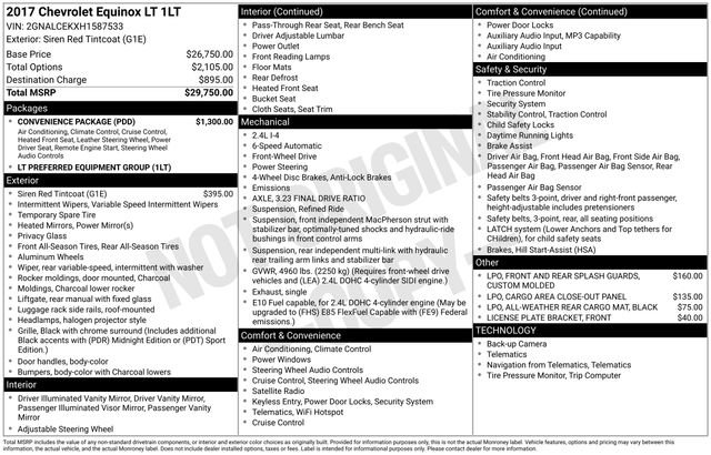 Used 2017 Chevrolet Equinox LT w/ Convenience Package image 8