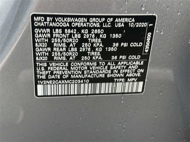 Certified 2021 Volkswagen Atlas Cross Sport SE image 22