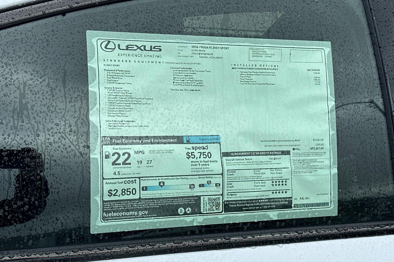 New 2026 Lexus IS 350 F Sport RWD image 27