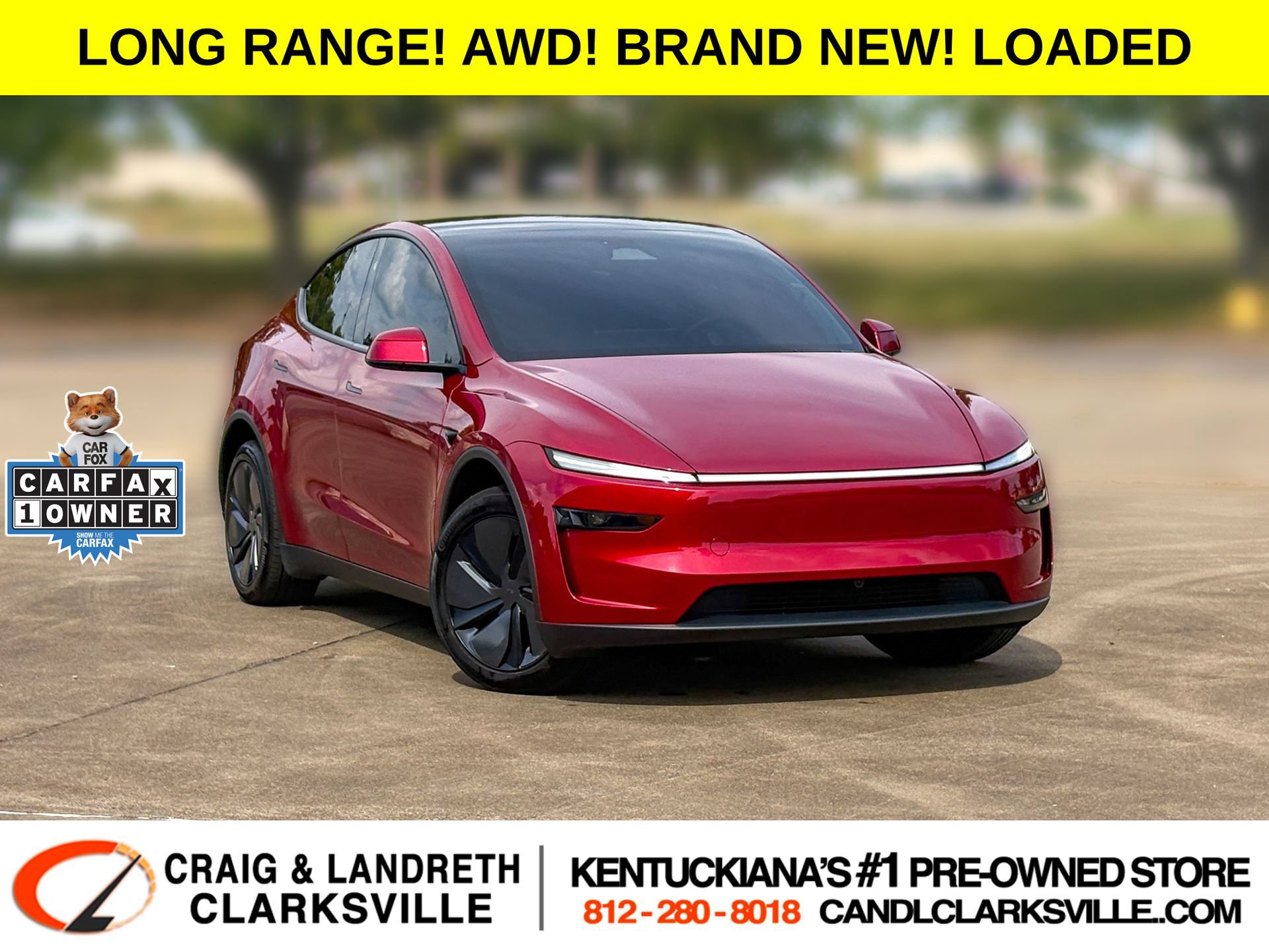 Used 2026 Tesla Model Y Long Range AWD/4WD image 1