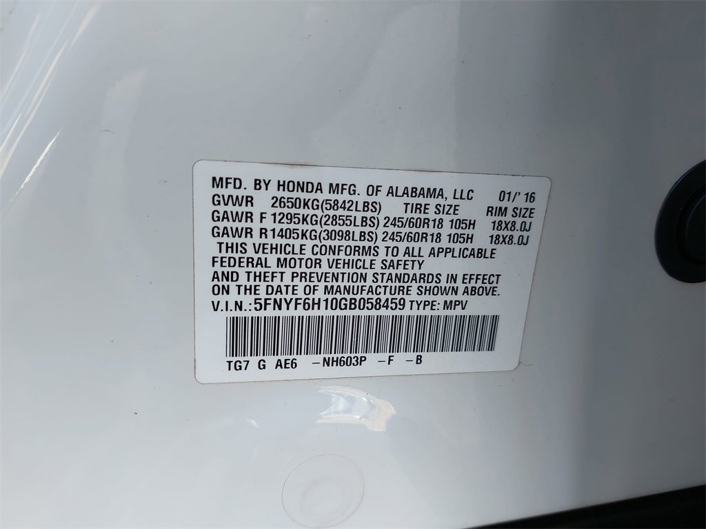 Used 2016 Honda Pilot LX image 32