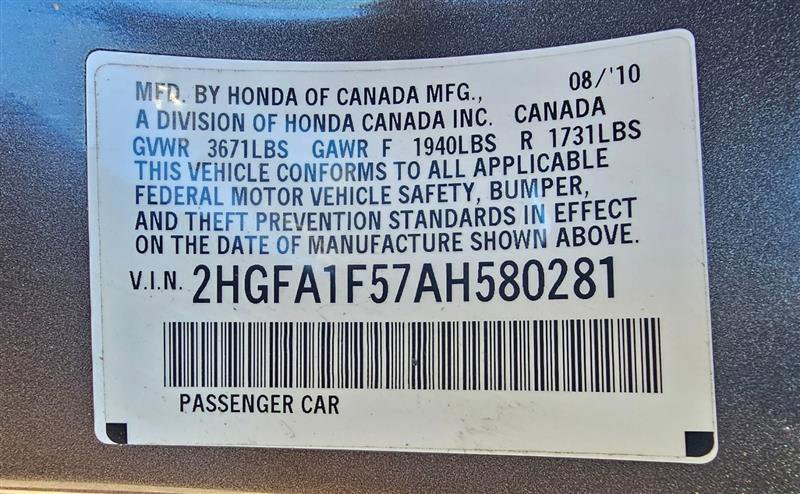 Used 2010 Honda Civic LX image 21