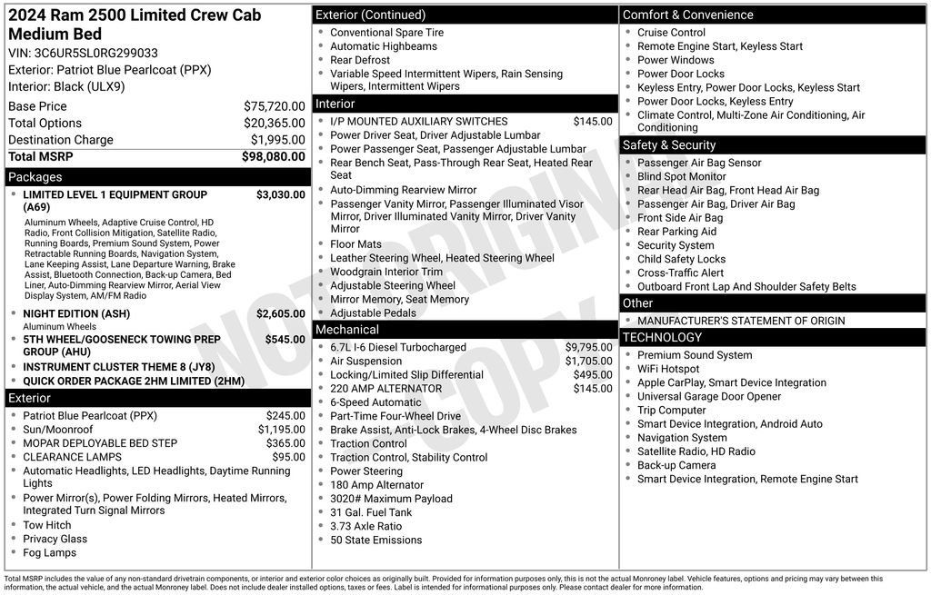 Certified 2024 RAM 2500 Limited AWD/4WD image 59