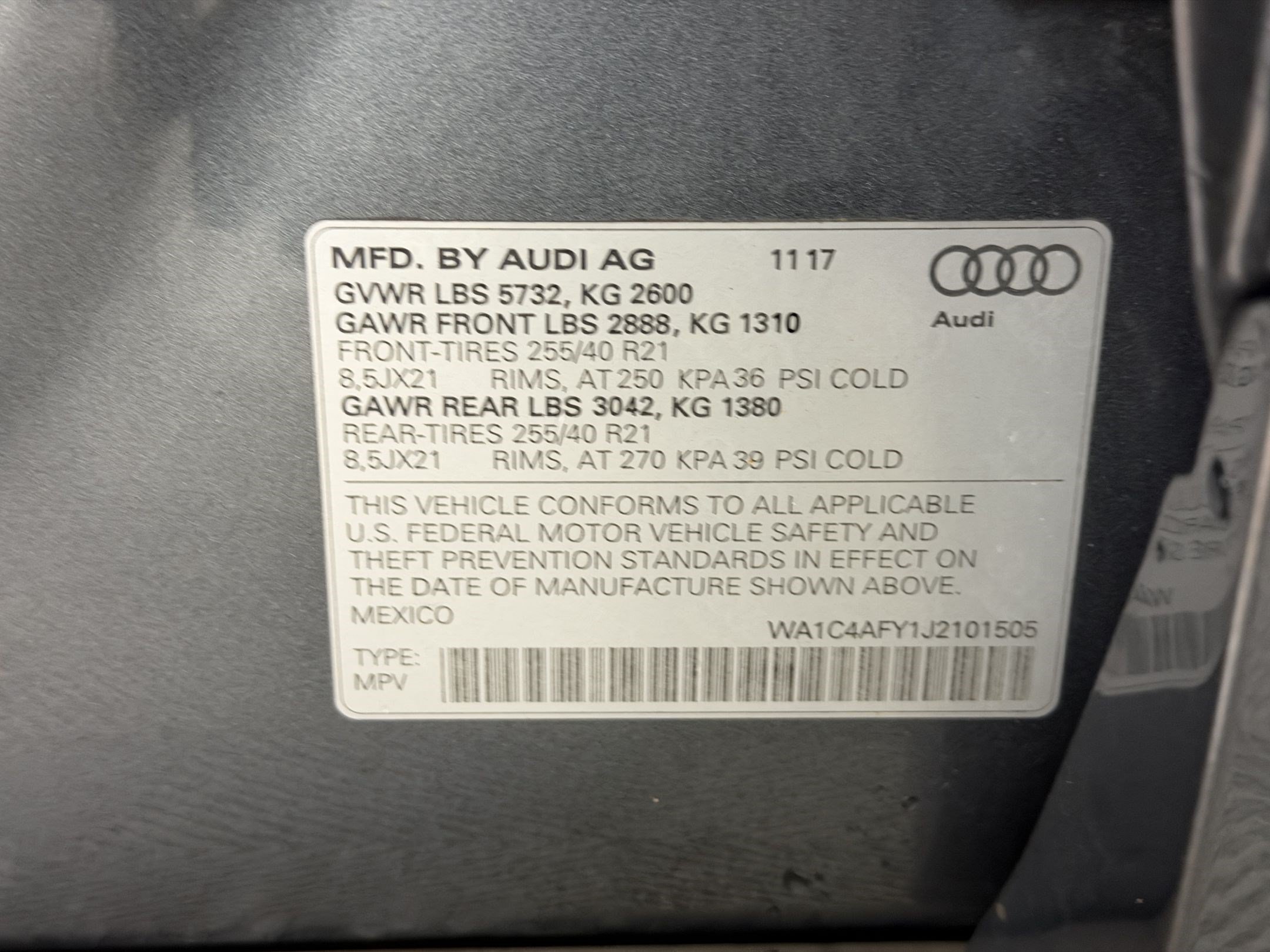 Used 2018 Audi SQ5 Prestige AWD/4WD image 26