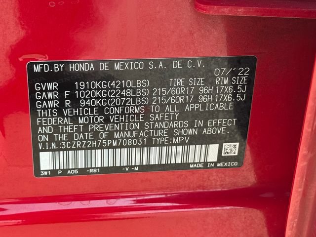 Certified 2023 Honda HR-V EX-L image 29