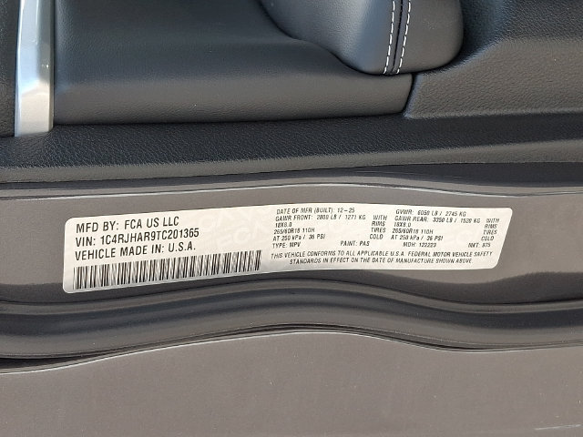 New 2026 Jeep Grand Cherokee Altitude AWD/4WD image 17