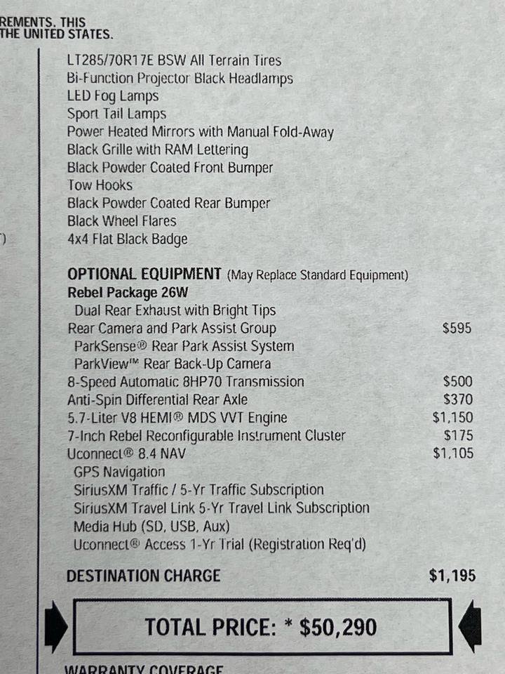 Used 2016 RAM 1500 Rebel AWD/4WD image 96
