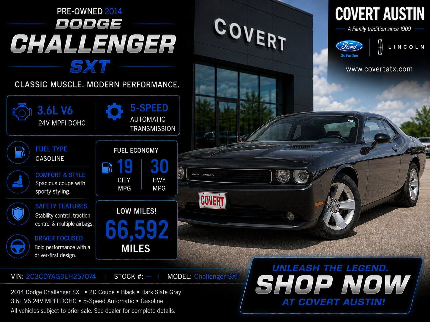 Used 2014 Dodge Challenger SXT