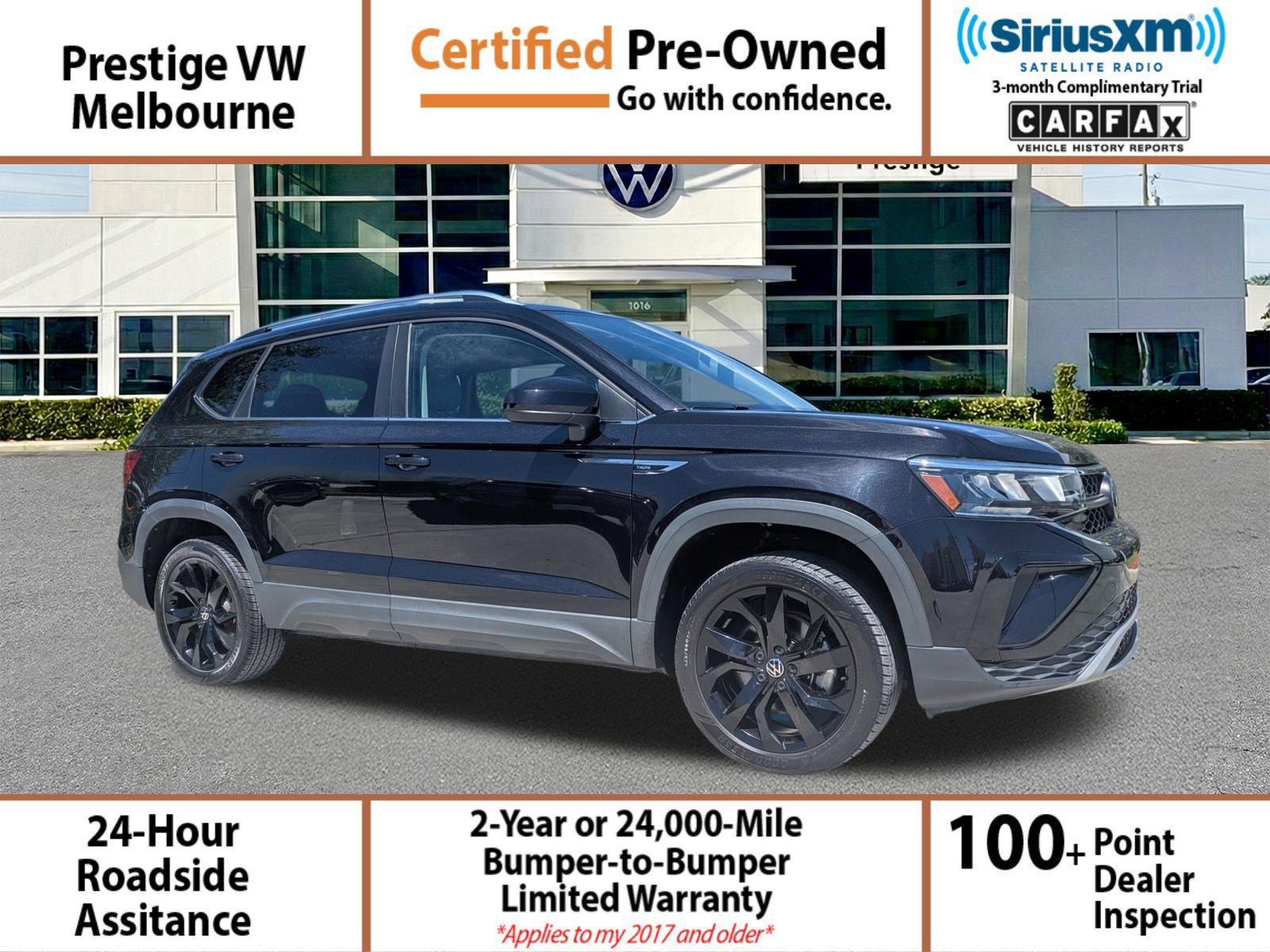 Certified 2023 Volkswagen Taos SE w/ Black Wheel Package FWD image 1