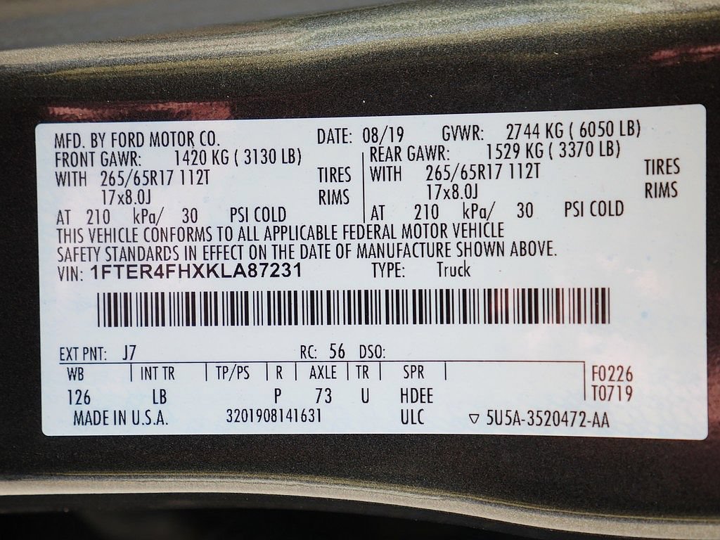 Used 2019 Ford Ranger XLT w/ Equipment Group 302A Luxury AWD/4WD image 69