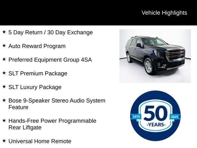Used 2021 GMC Yukon SLT w/ SLT Premium Package AWD/4WD image 8