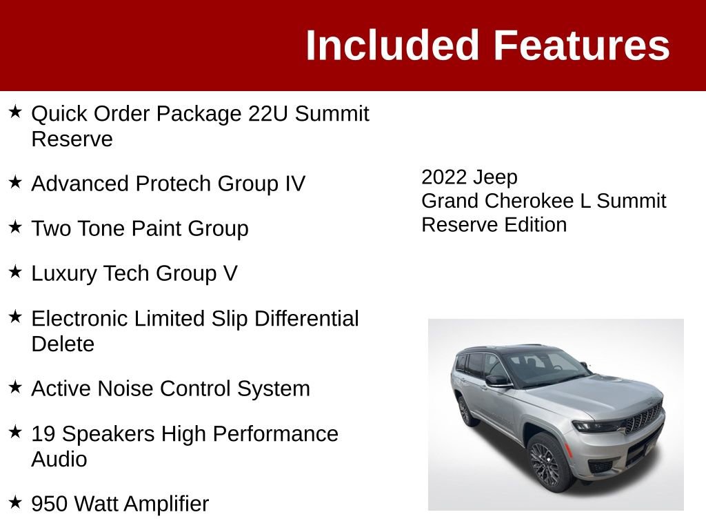Used 2022 Jeep Grand Cherokee L Summit AWD/4WD image 3