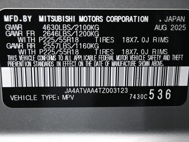 New 2026 Mitsubishi Eclipse Cross LE AWD/4WD image 8