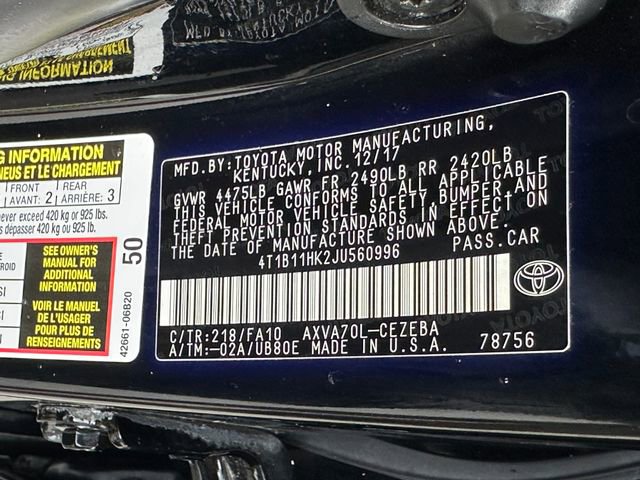 Used 2018 Toyota Camry L image 35