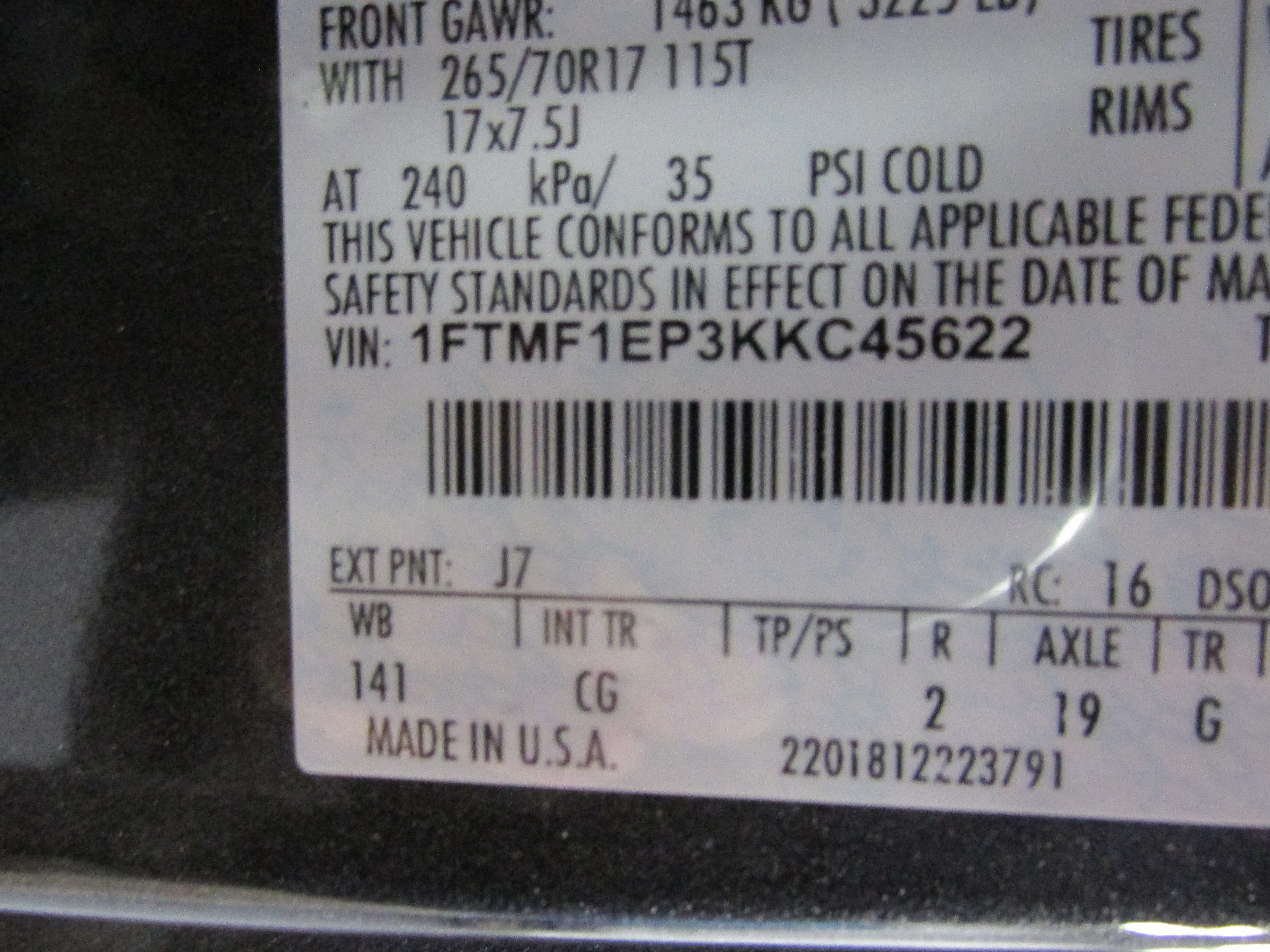 Certified 2019 Ford F150 XL w/ Equipment Group 101A Mid image 33