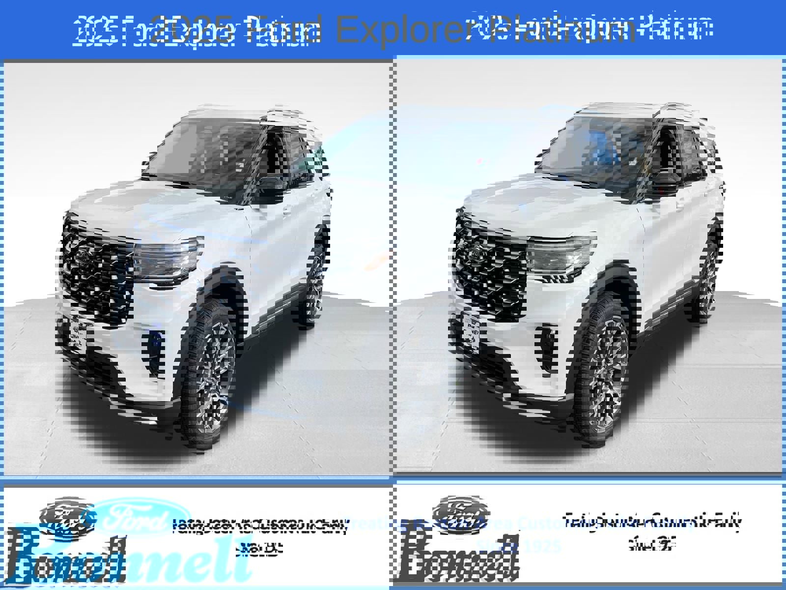 New 2025 Ford Explorer Platinum w/ Ultimate Package