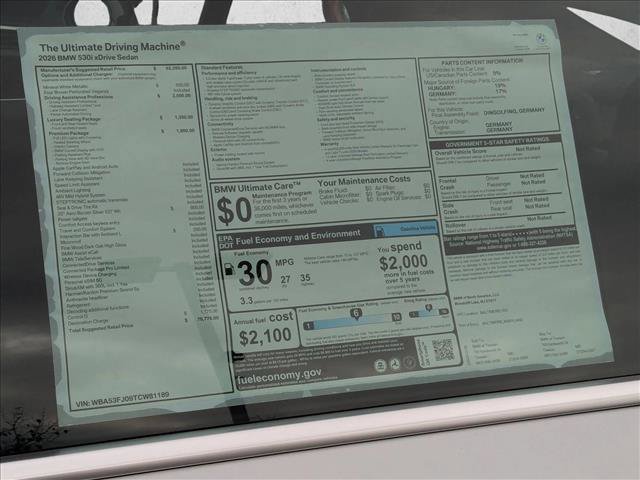New 2026 BMW 530i xDrive AWD/4WD image 19
